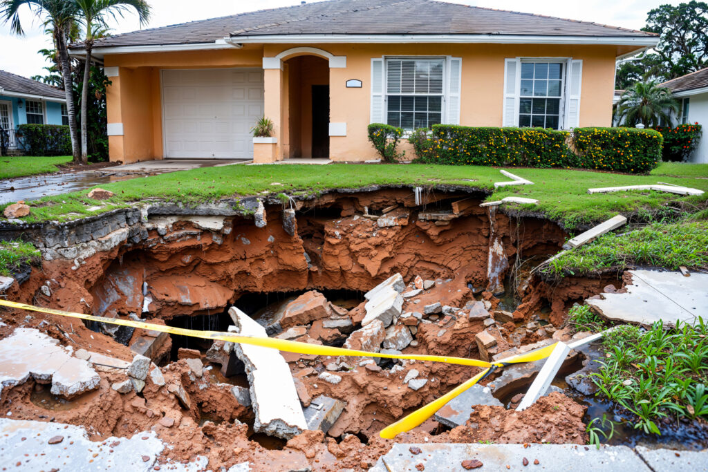 foundation built on sinkhole